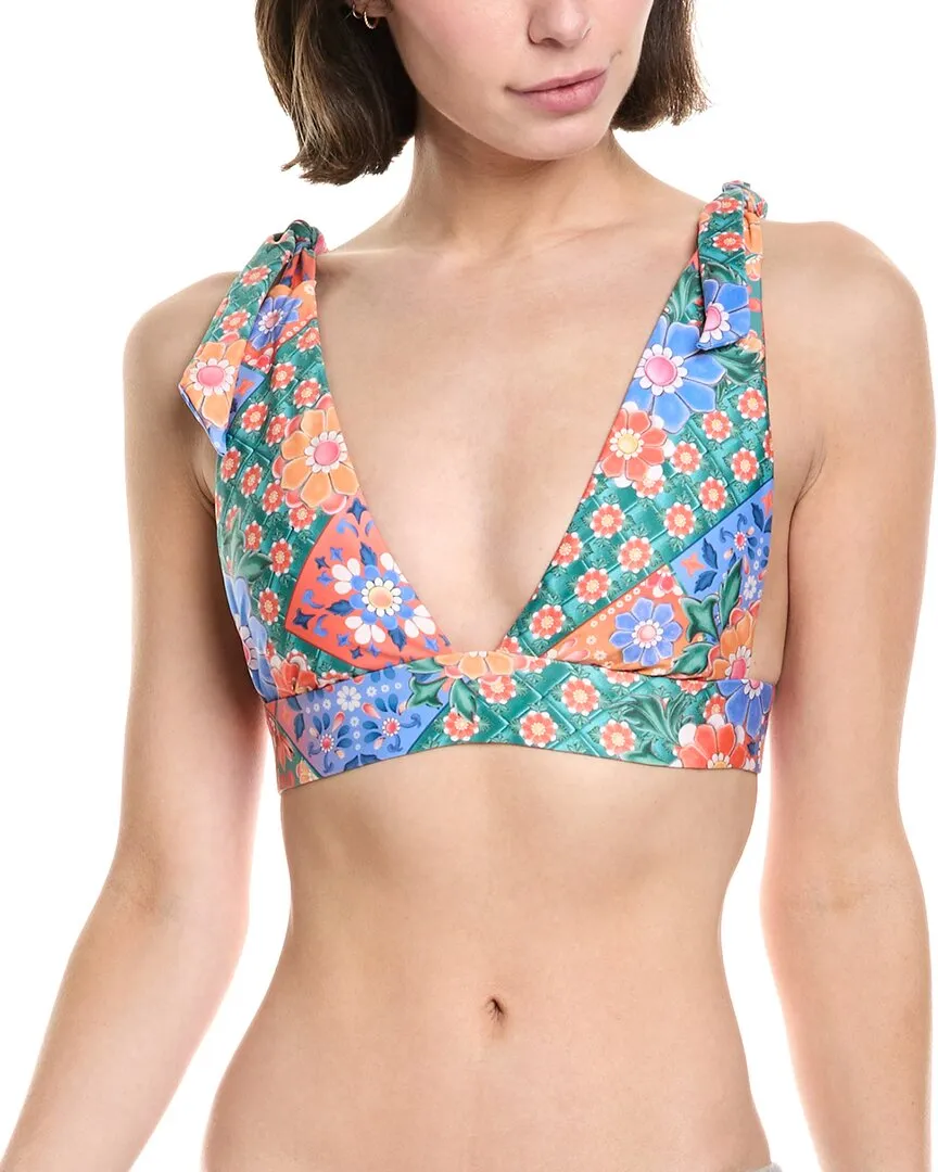 Agua Bendita Laurie Tile Bikini Top