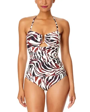 Anne Cole Ring Front High Waist Bottom
