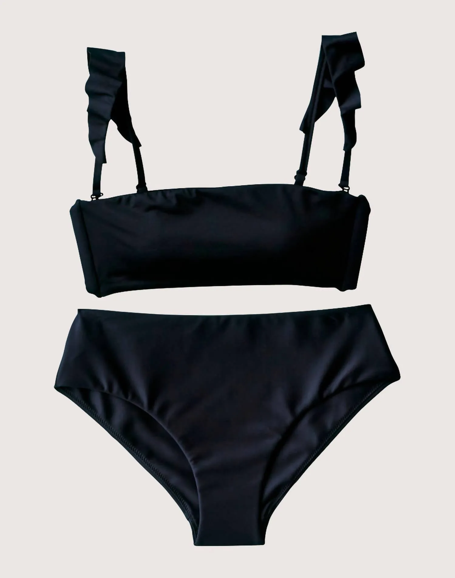 Bev Ruffle Top In Black