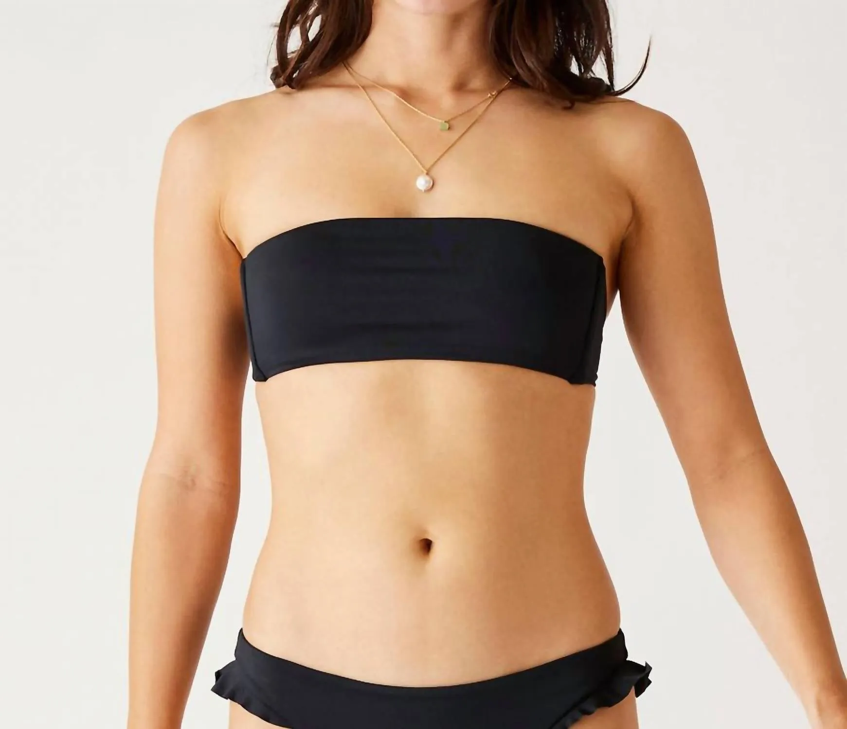 Bev Ruffle Top In Black
