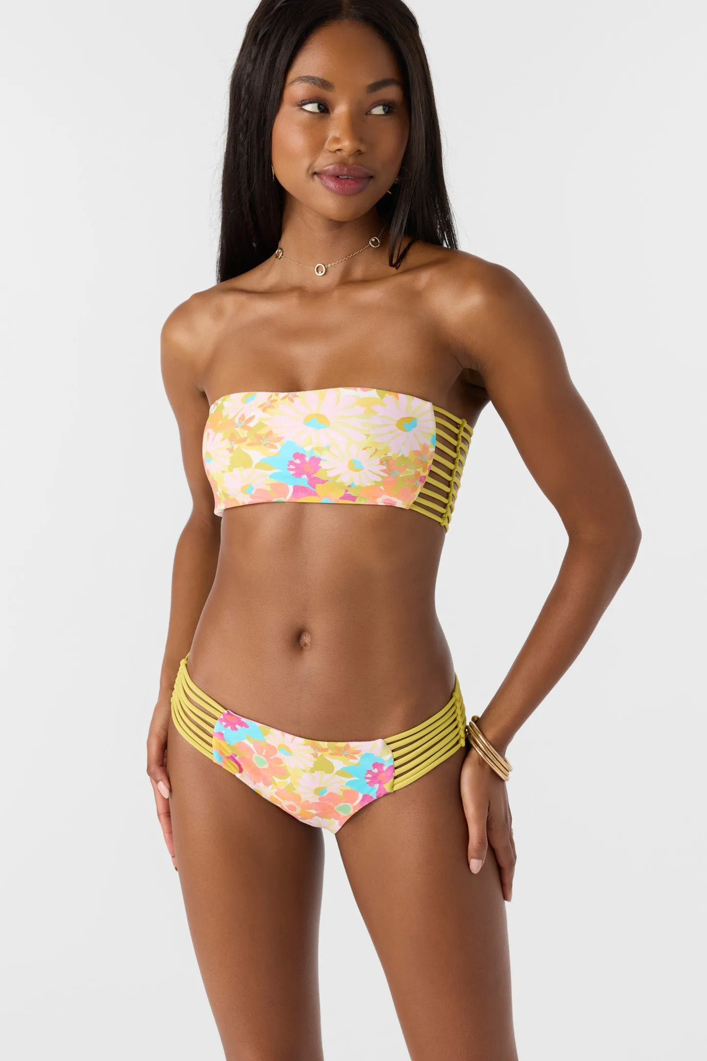 BRASILIA FLORAL BELLS BANDEAU TOP