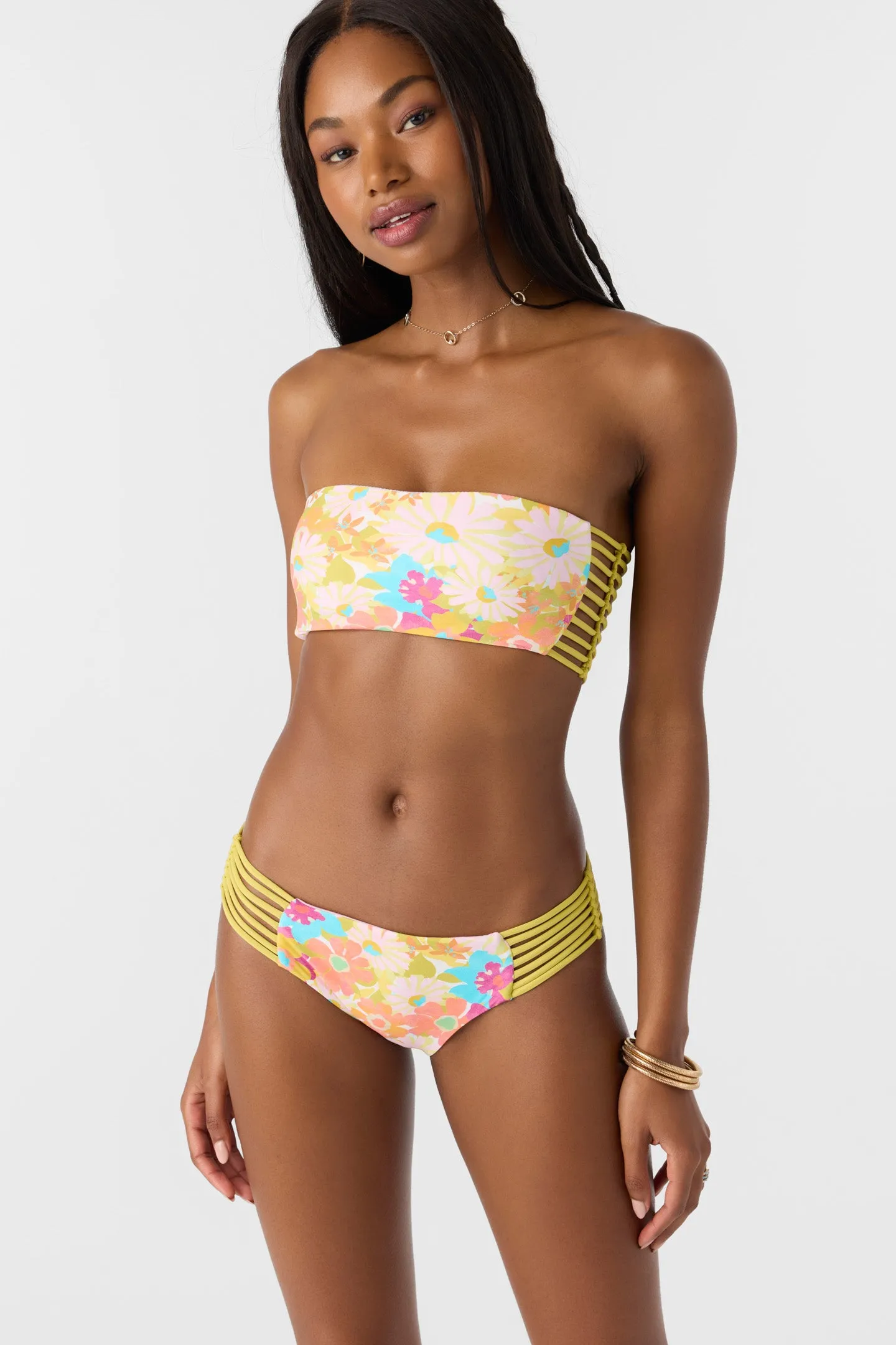 BRASILIA FLORAL BELLS BANDEAU TOP