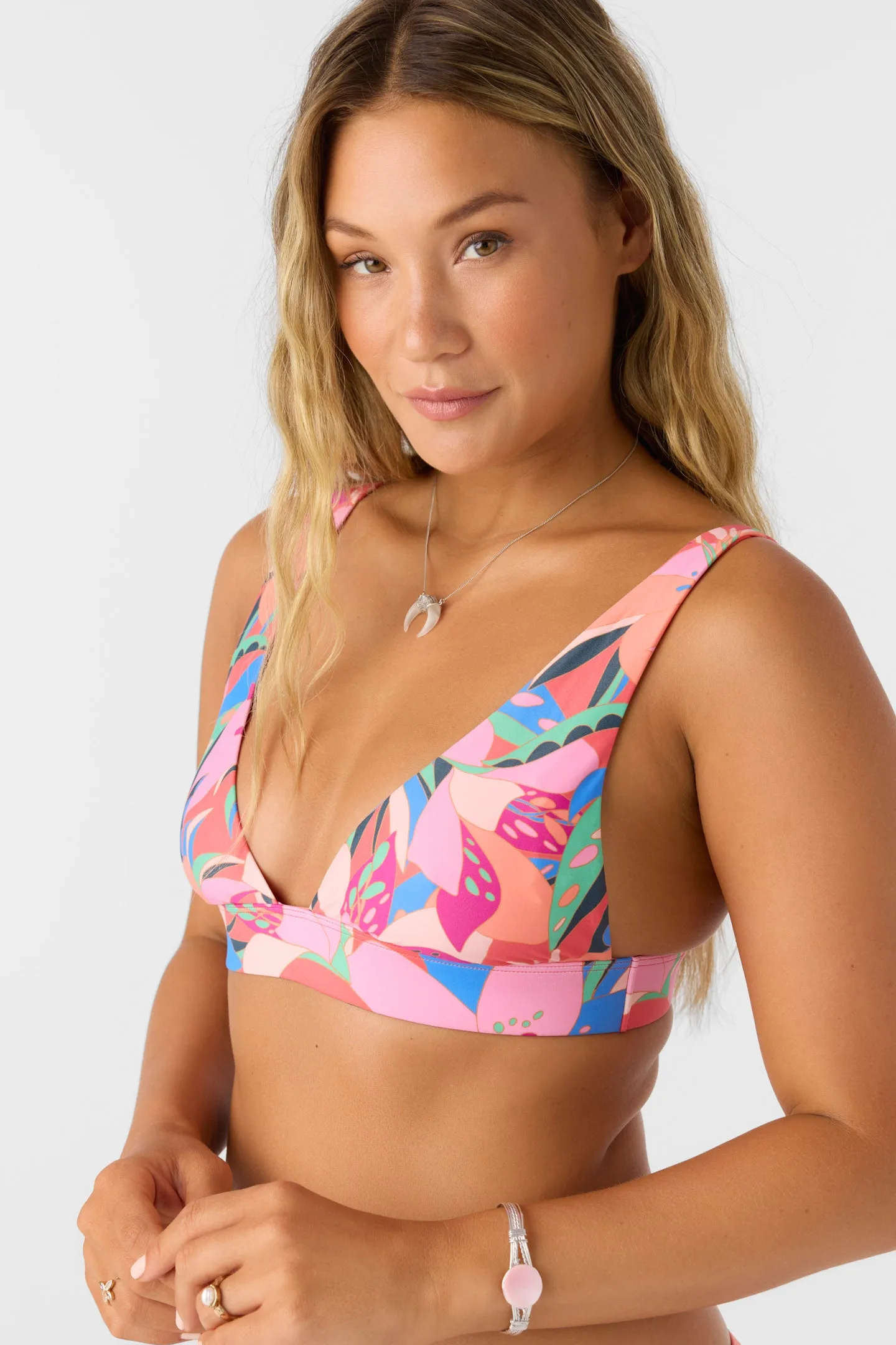 CABANA FLORAL CANCUN BRALETTE TOP