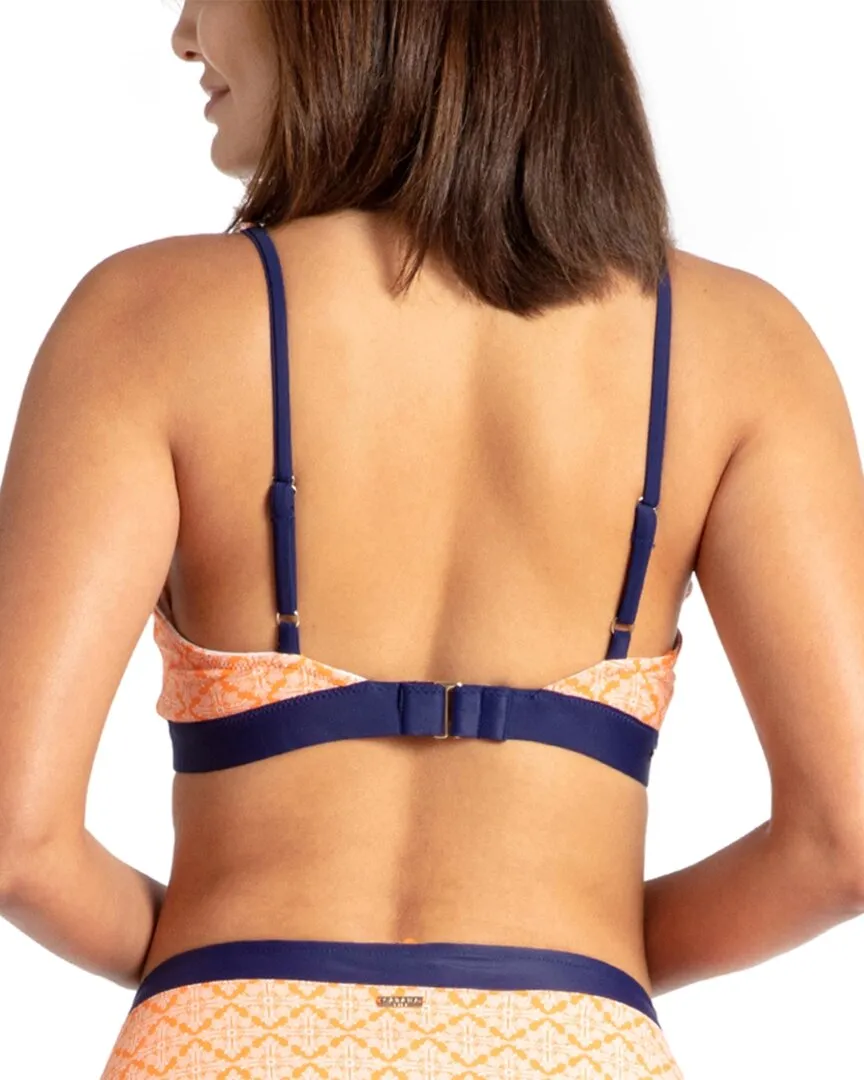 Cabana Life Fisher Island Reversible Triangle Bikini Top