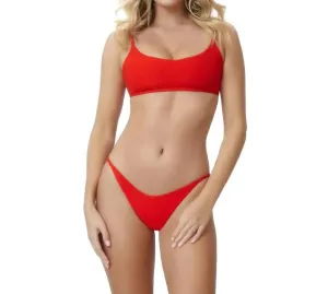 Cap Athena Halter Top In Red