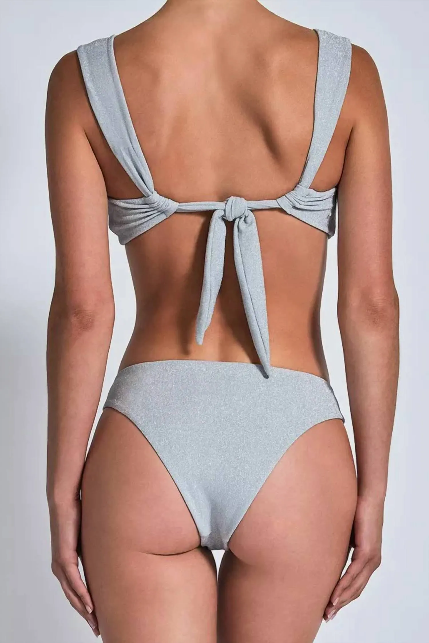 Clara Bottom In Silver Shimmer