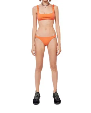 Corossol Bikini Bottom In Tangerine