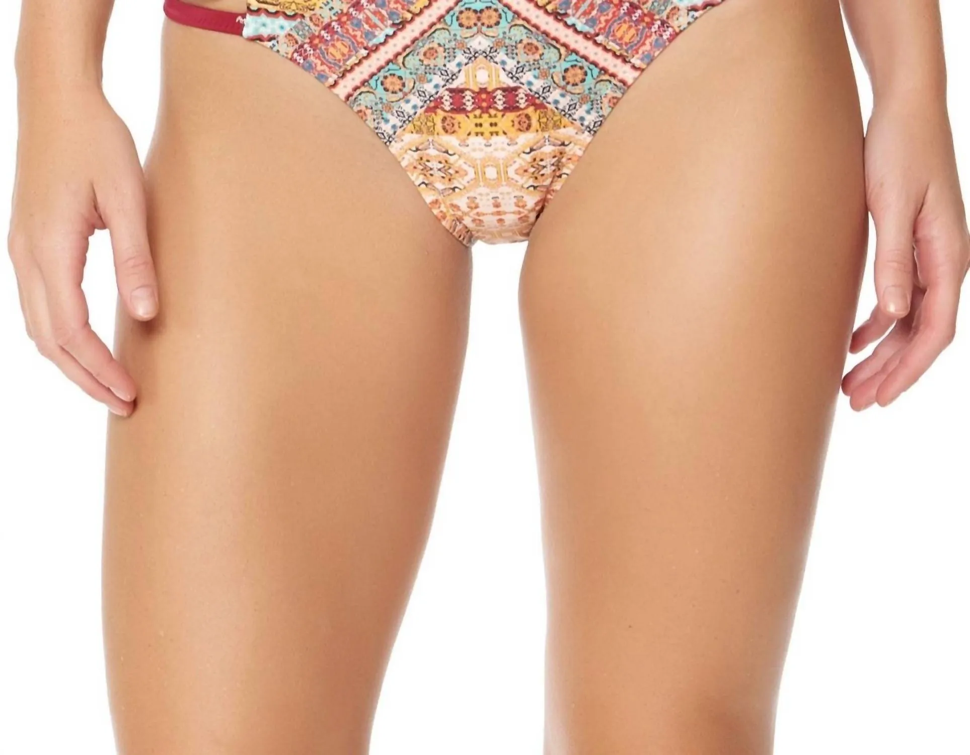 Day Tripper Ruffle Hipster Bikini Bottom In Pink