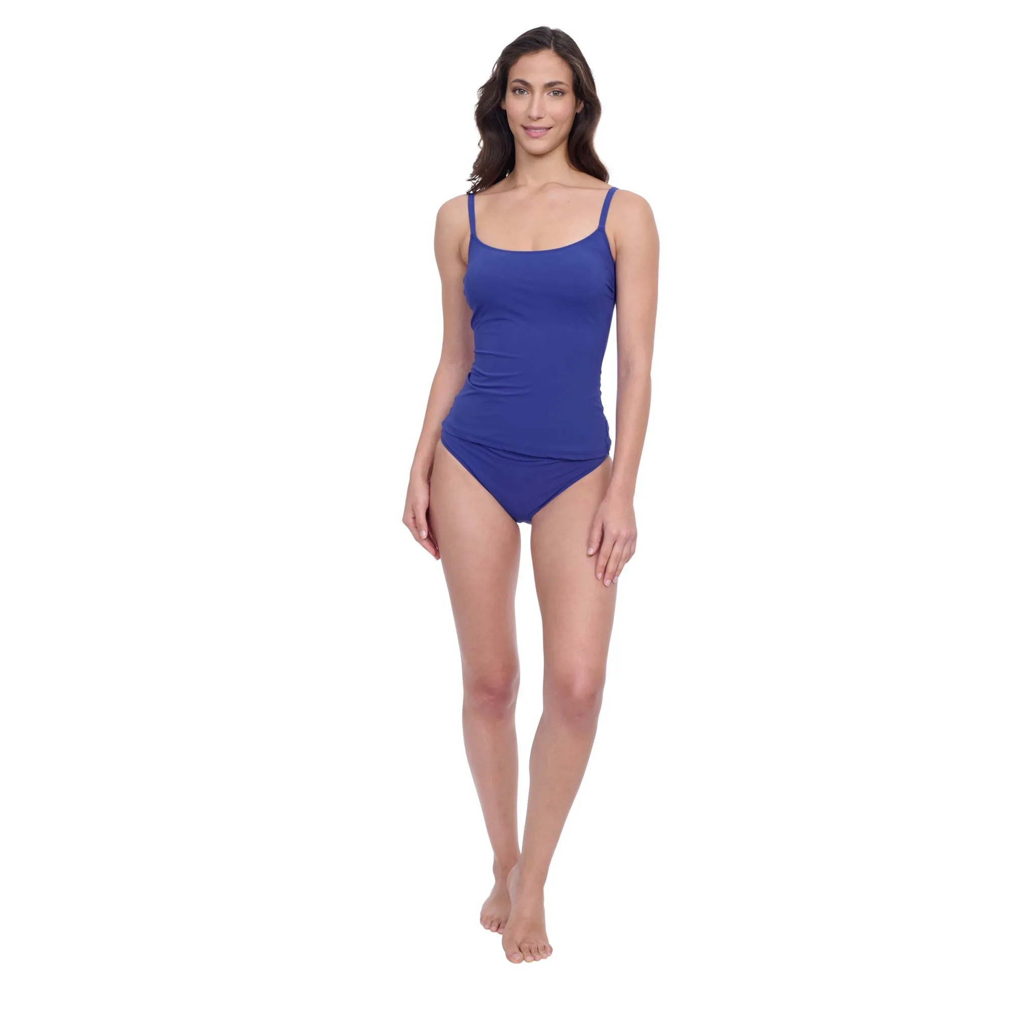 Devine Round Neck Tankini Swim Top