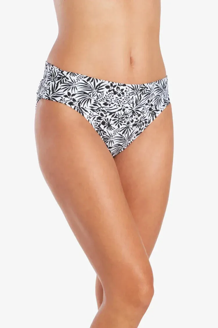 Helen Jon Underwear Womens Large White Black Tropical Convertible Hipster ERK571