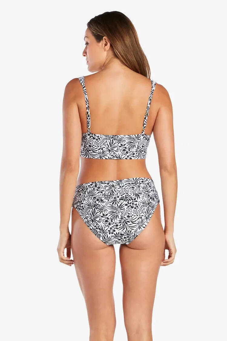 Helen Jon Underwear Womens Large White Black Tropical Convertible Hipster ERK571
