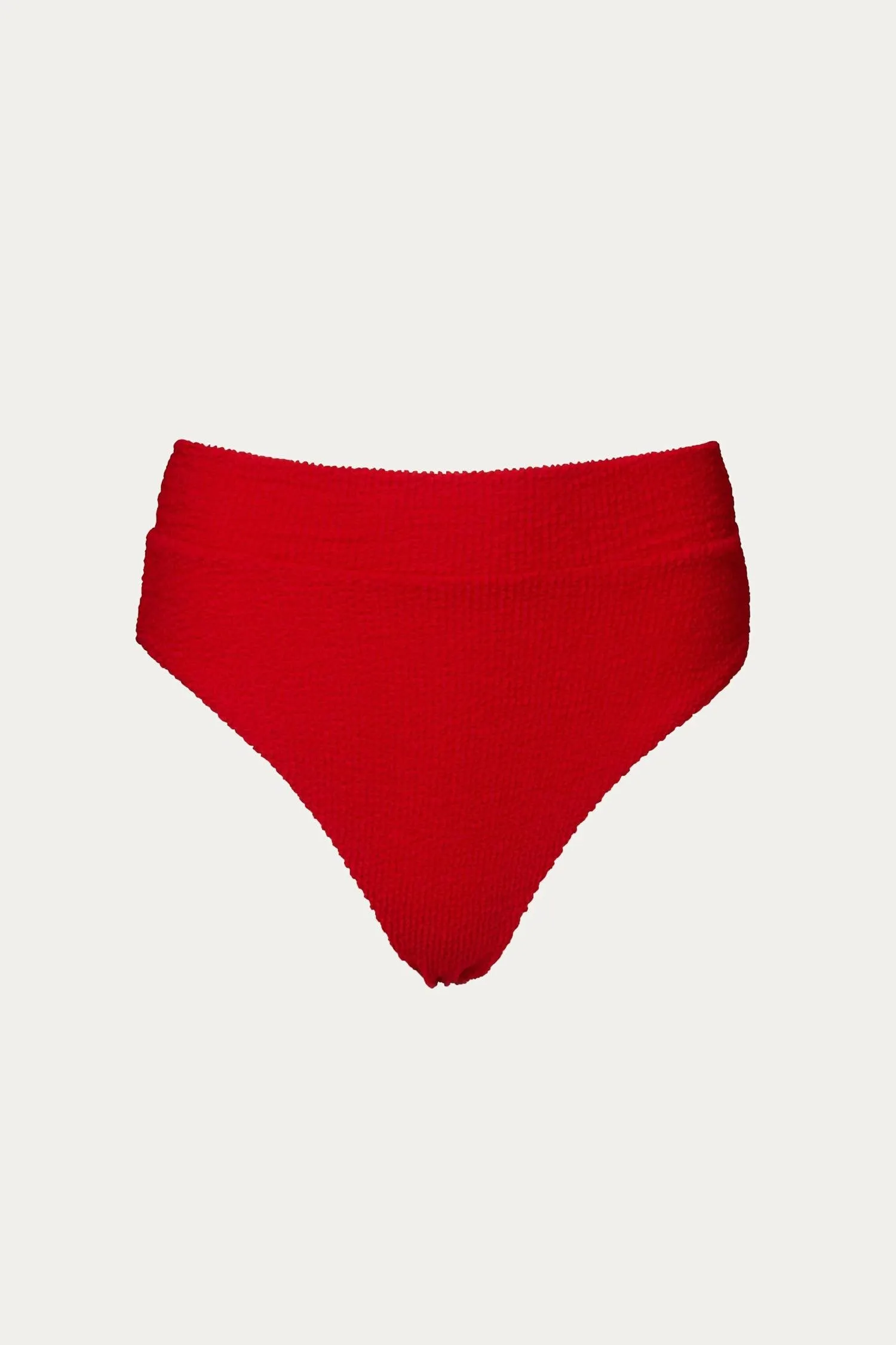 High Rise Pant In Crimped Red