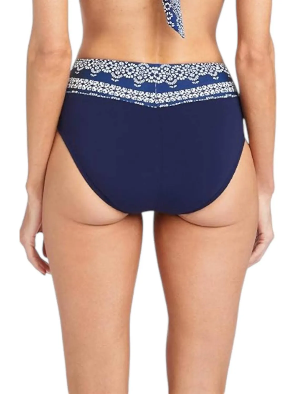 Isla Bandana High Waist Bikini Bottom In Cornflower