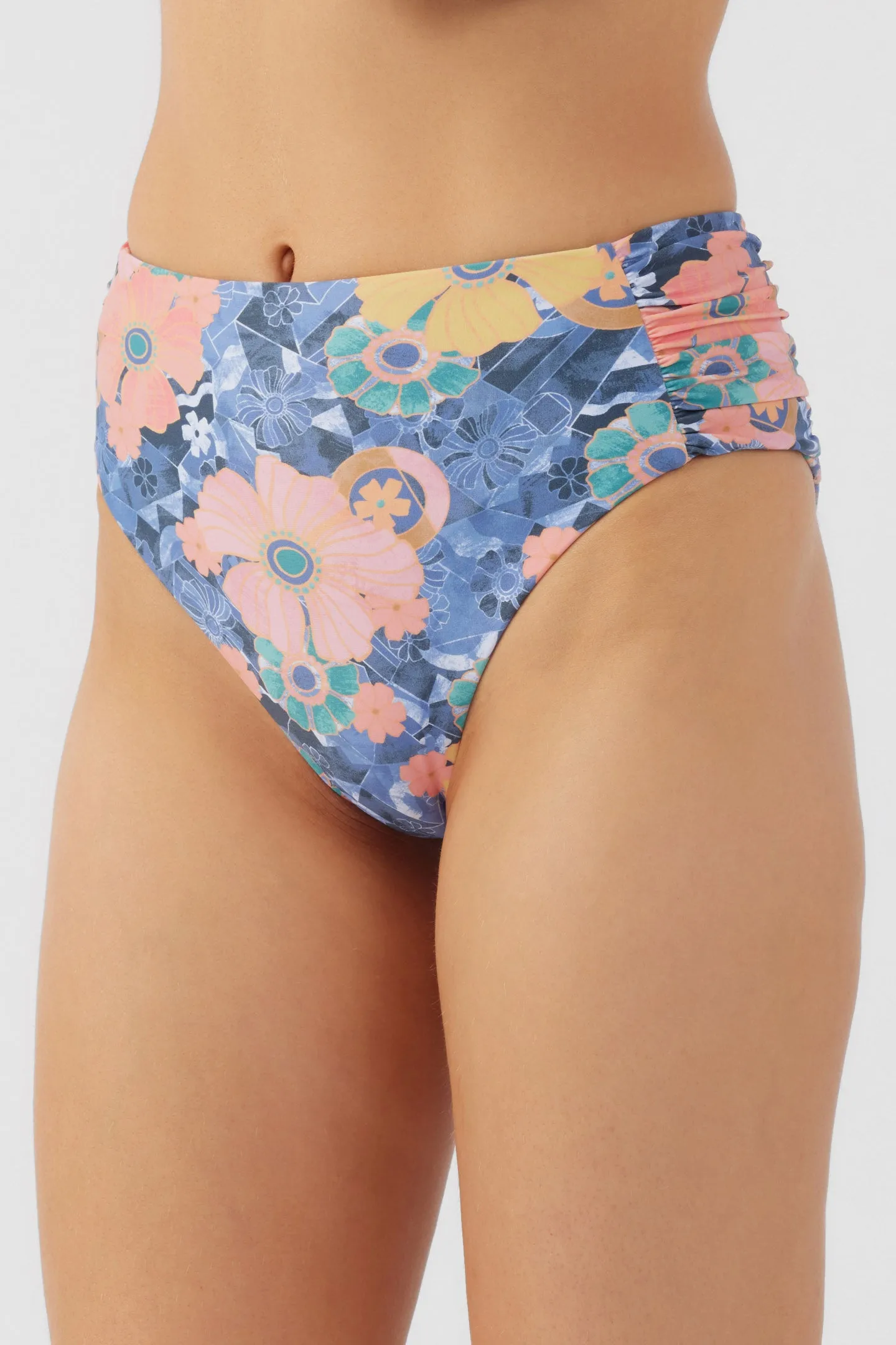 JADIA FLORAL LONG BEACH HIGH WAIST CHEEKY BOTTOMS
