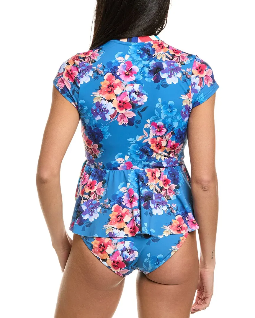 Johnny Was Wrap Tankini Top