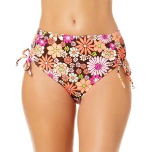 Juniors Womens Floral Print High Waist Swim Bottom Separates