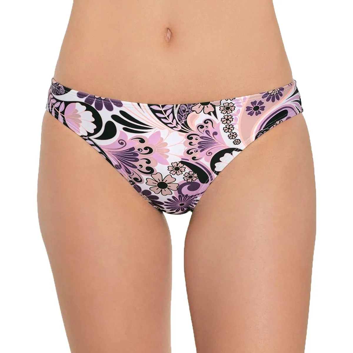 Juniors Womens Floral Print Hipster Swim Bottom Separates