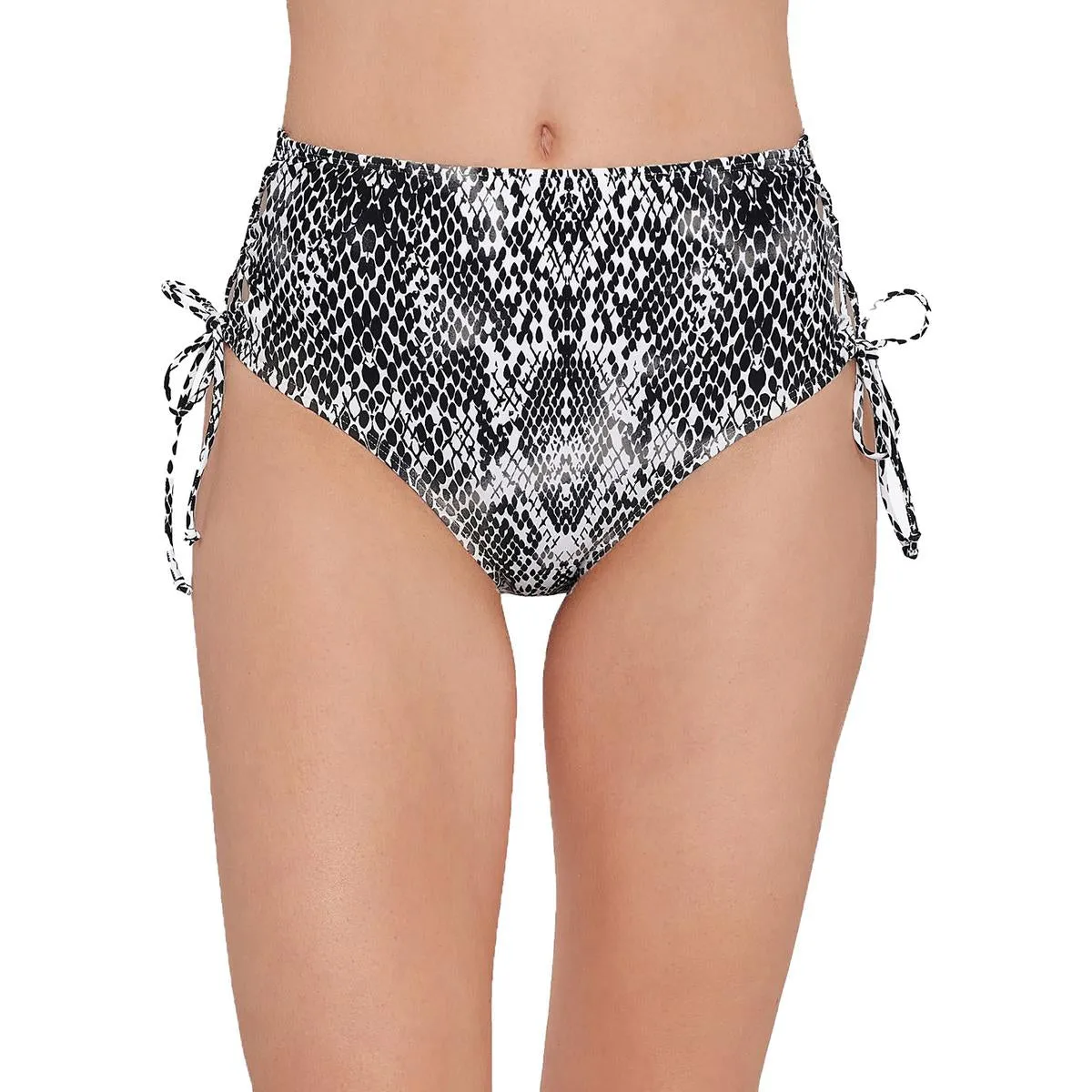 Juniors Womens Side Tie High Waist Swim Bottom Separates