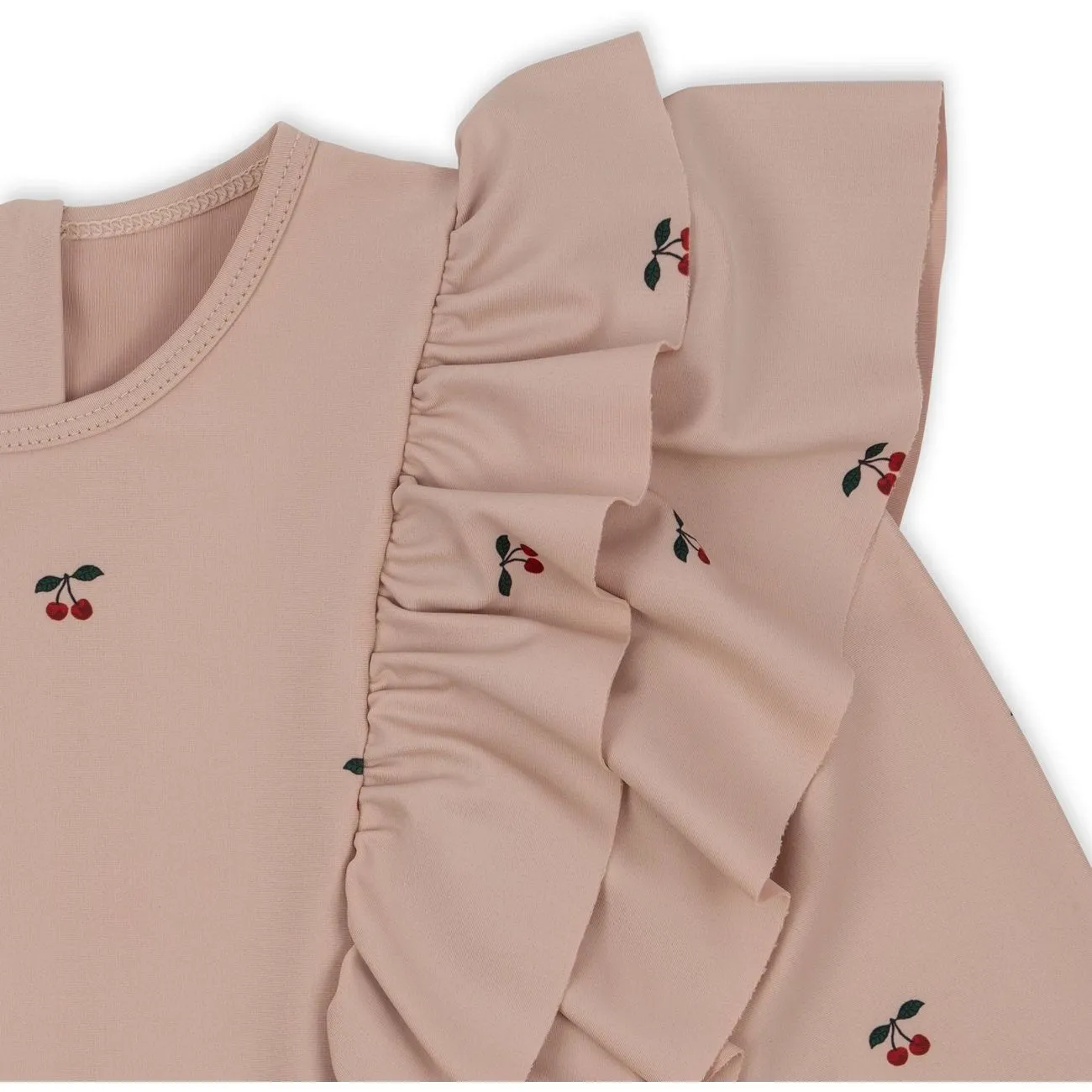 Konges Sljd Manuca Frill Swim Blouse Cherry Blush