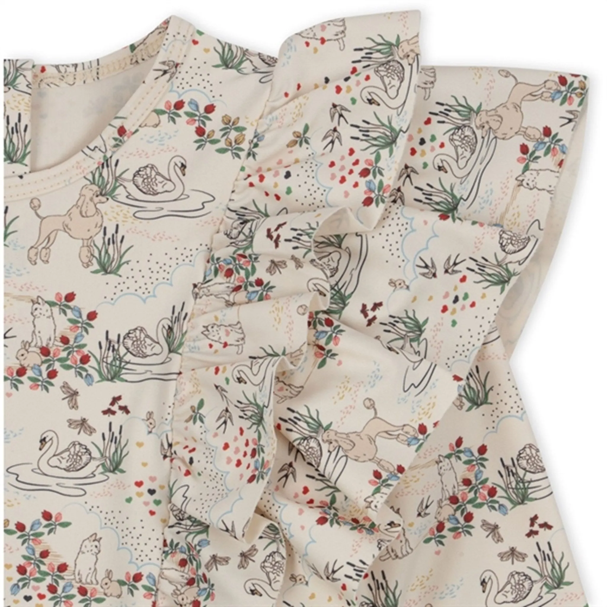 Konges Sljd Manuca Frill Swim Blouse Mizumi
