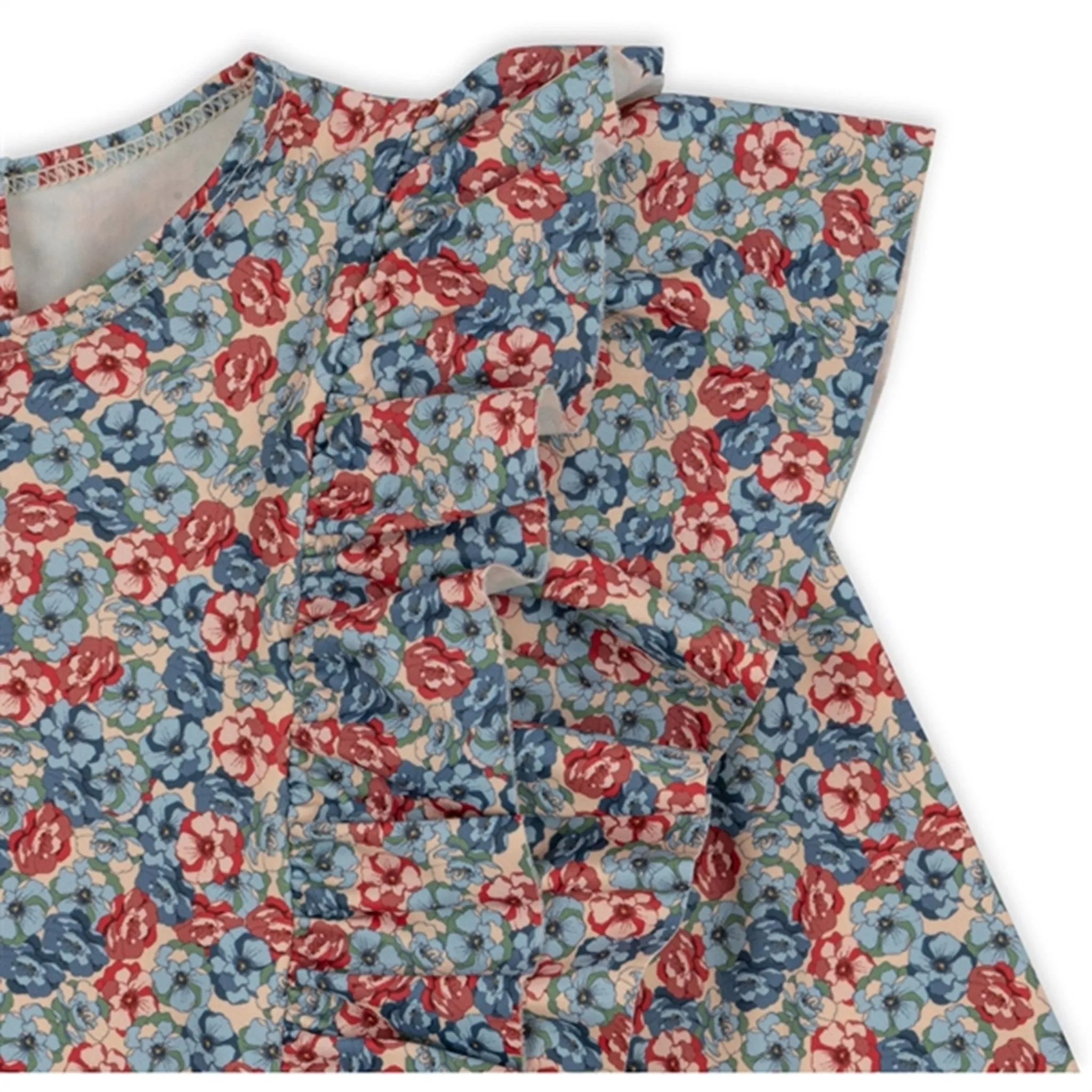 Konges Sljd Manuca Frill Swim Blouse Rosie Blue
