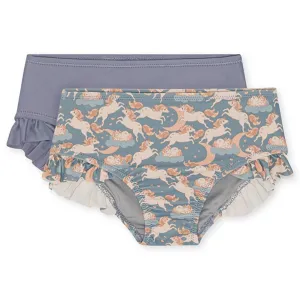 Konges Sljd Unicorn Blue Manuca Bikini Bottoms 2-pak