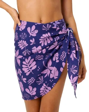 La Porte Short Tie-Side Sarong Coverup