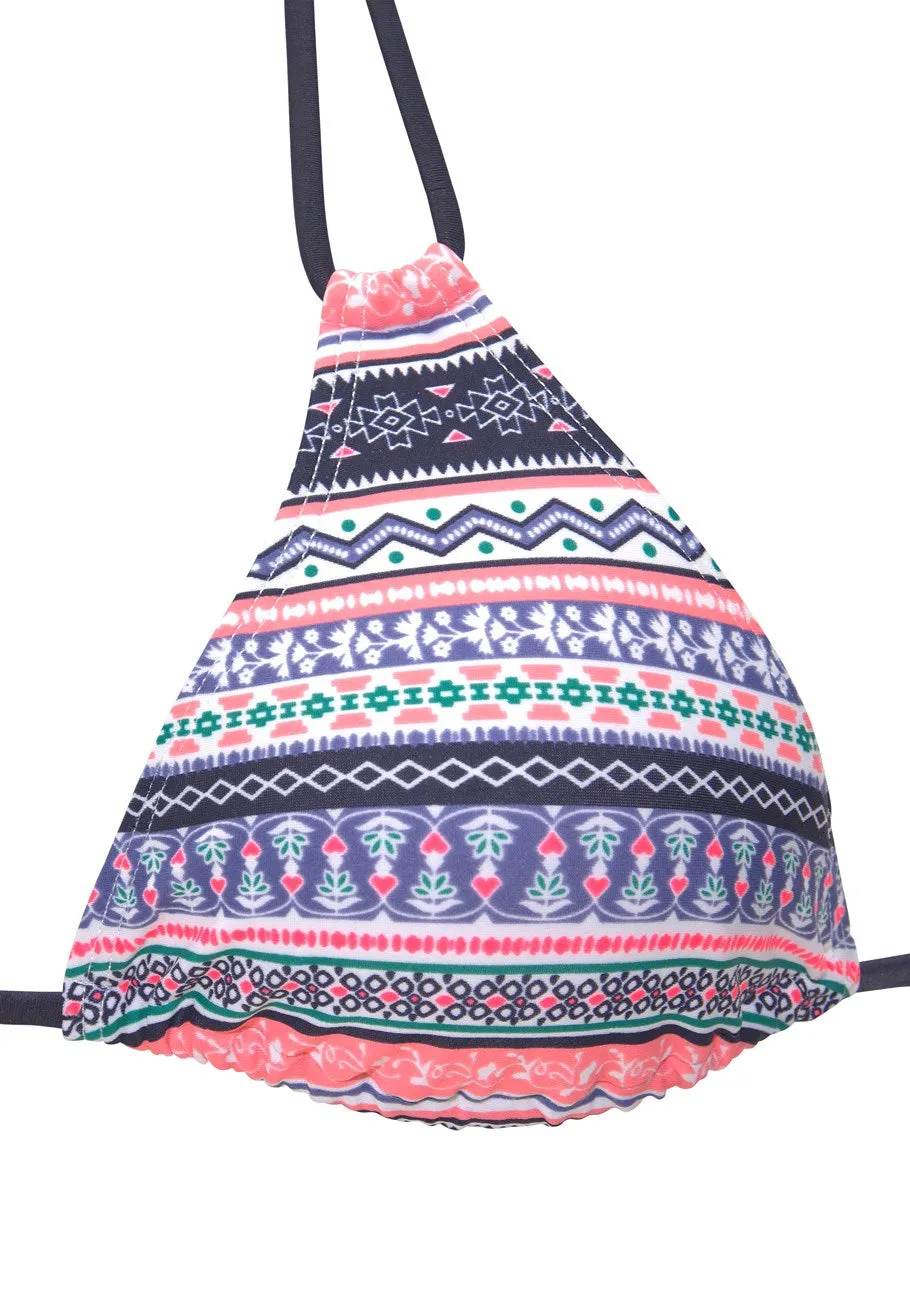 LASCANA Women's Printed Triangle Bikini Top
