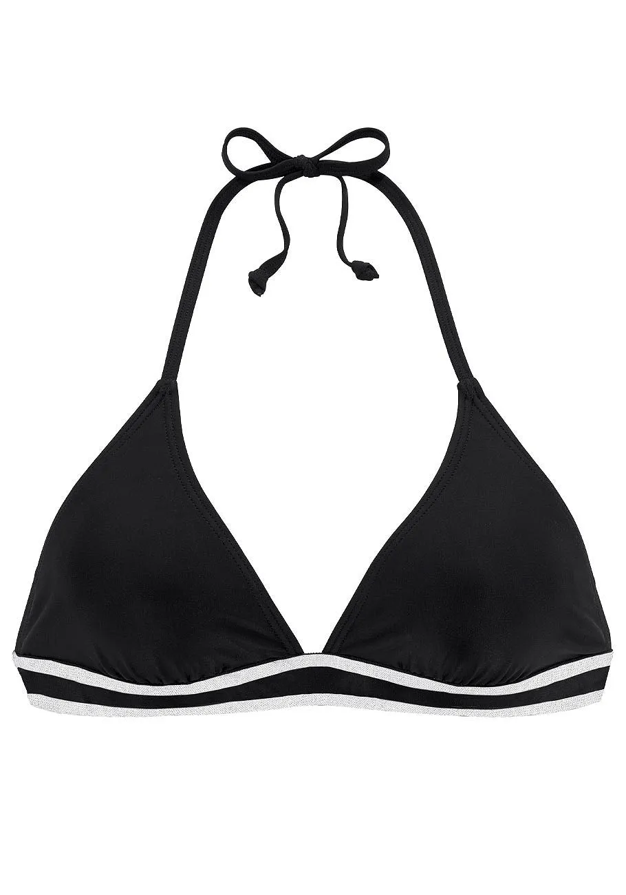 LASCANA Women's Stripe Band Bikini Swim Bottom