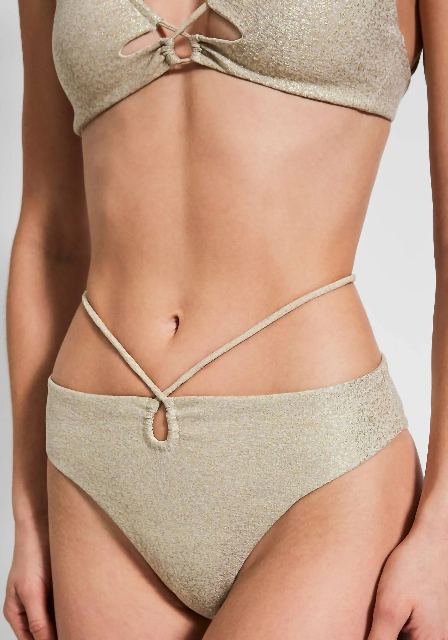 Leanne Bikini Bottom In Champagne