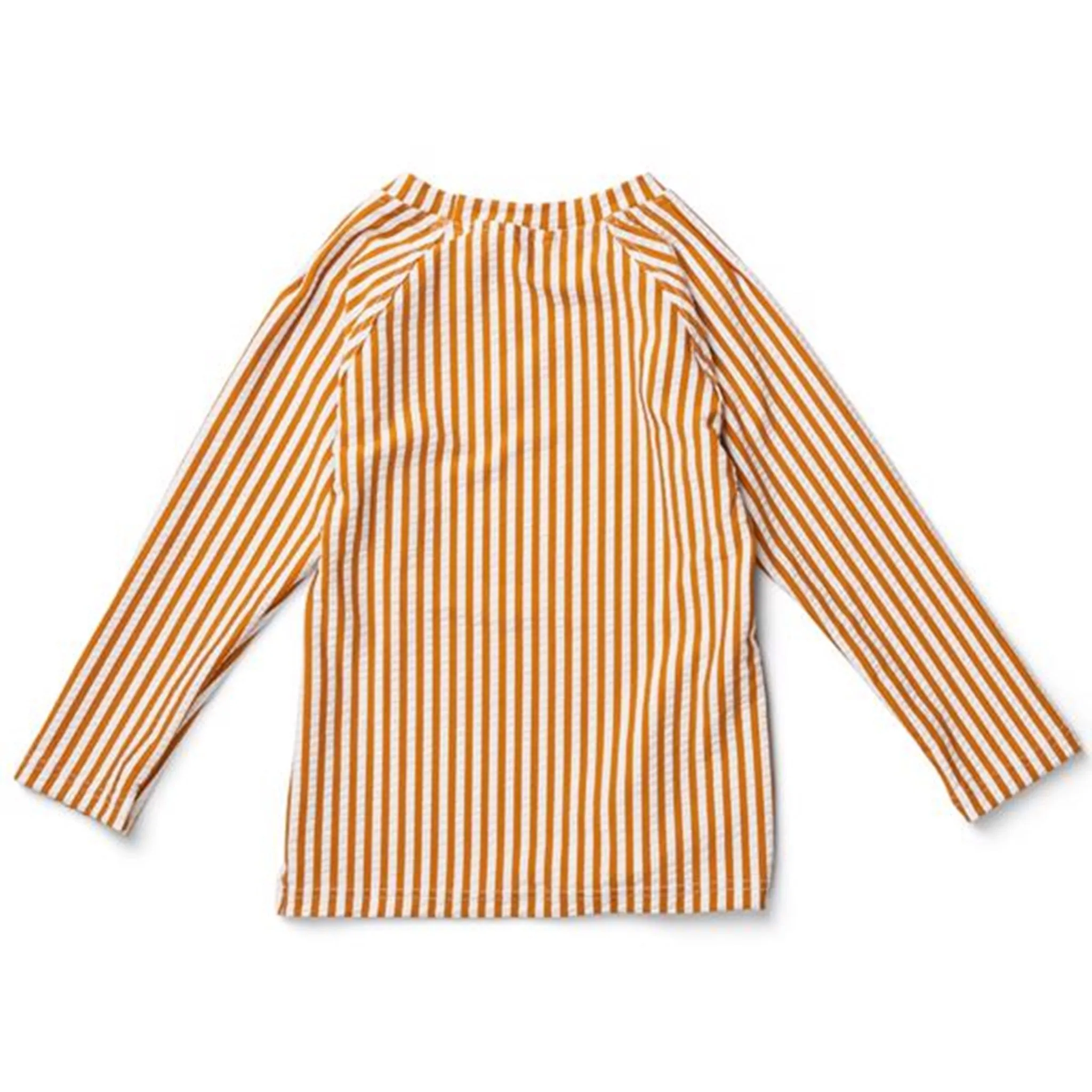 Liewood Noah Swim Tee Stripe Mustard/White