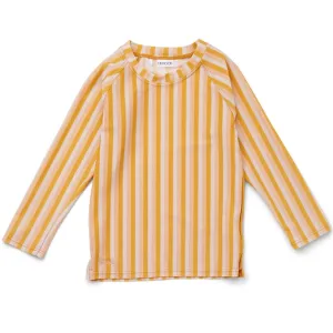 Liewood Noah Swim Tee Stripe Peach Sandy Yellow Mellow