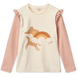 LIEWOOD Pale Tuscany / Ecru Tenley Placement Swim Tee