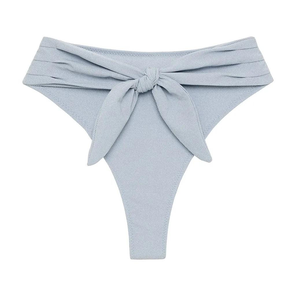 Light Denim Paula Tie-Up Bikini Bottom