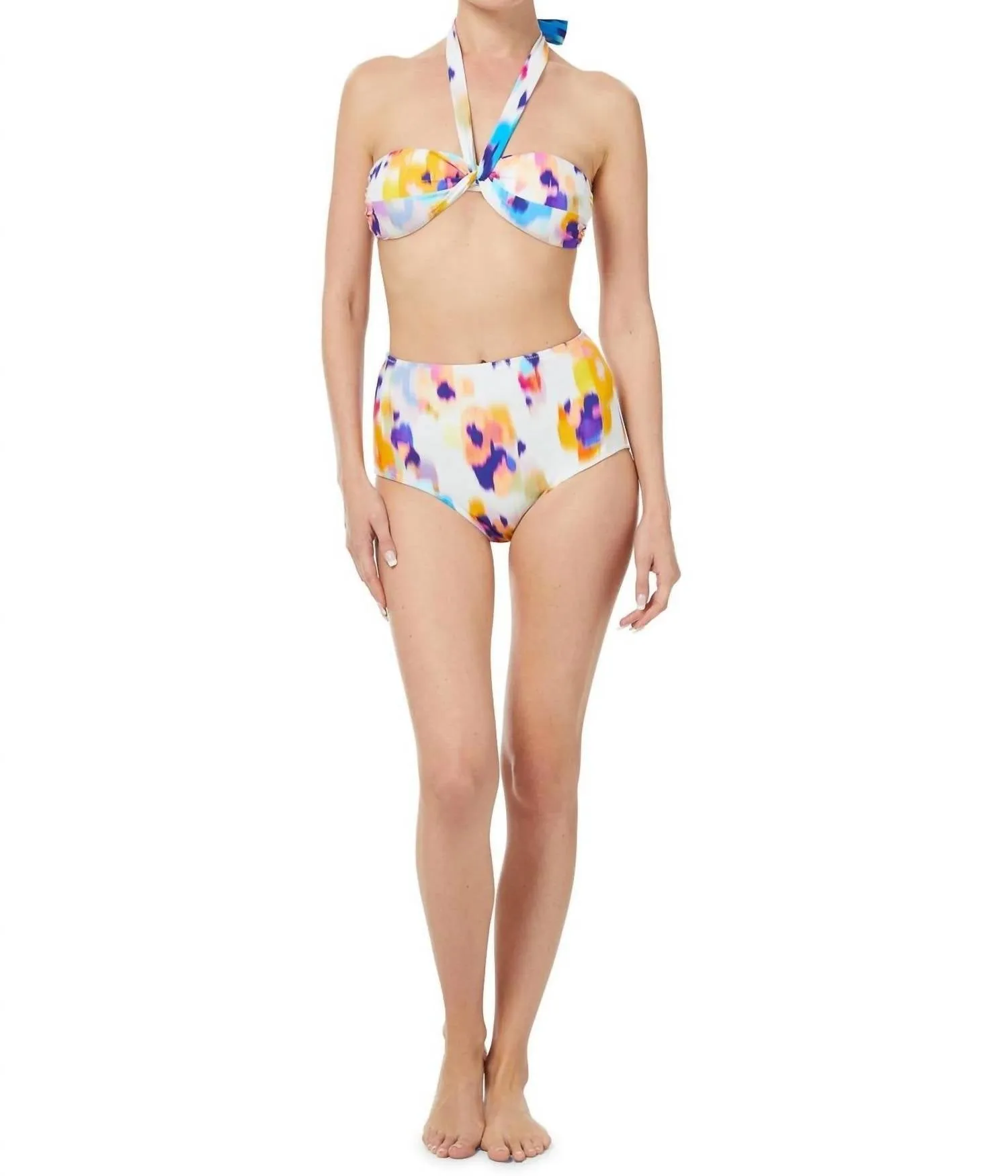 Loryn Top In Floral Ikat