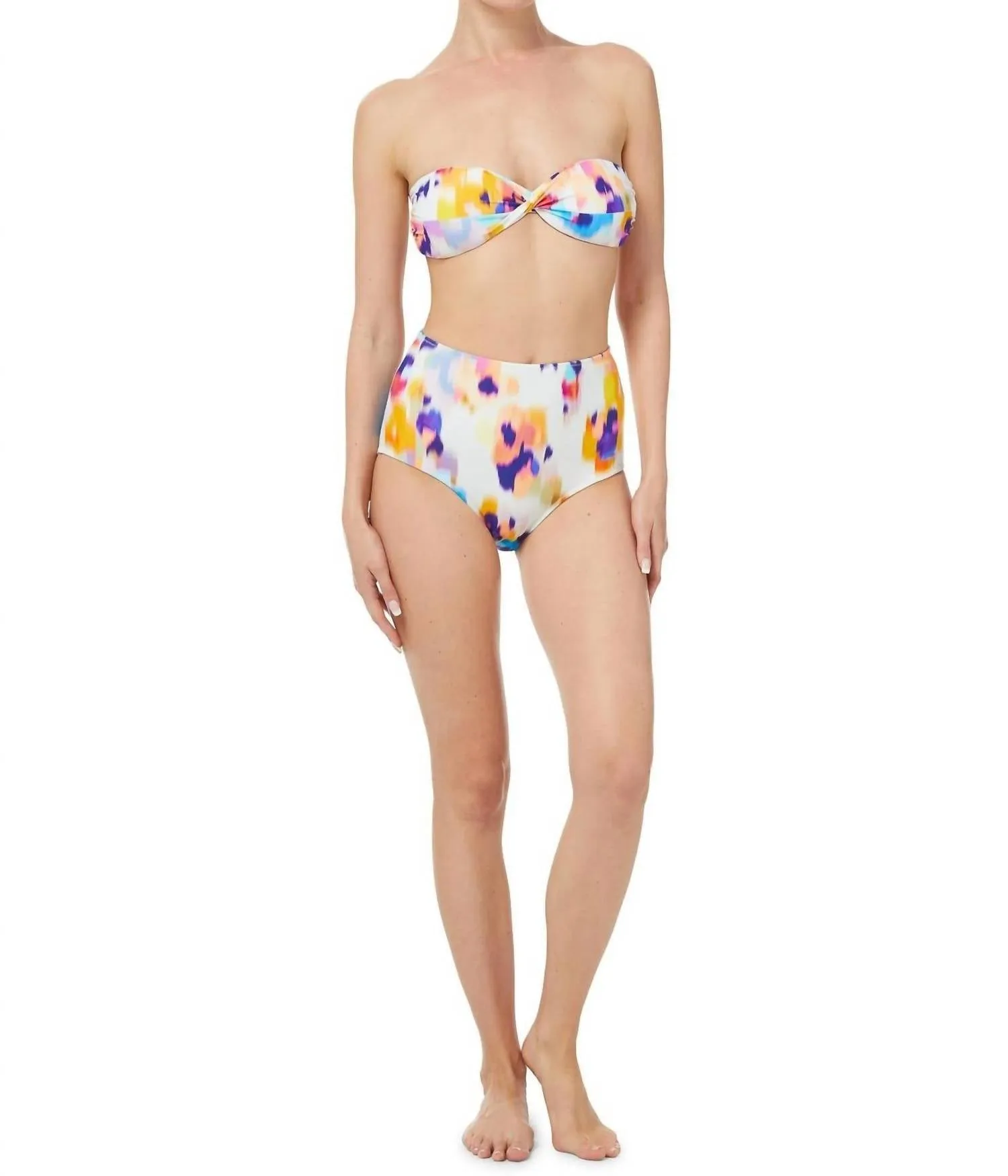 Loryn Top In Floral Ikat