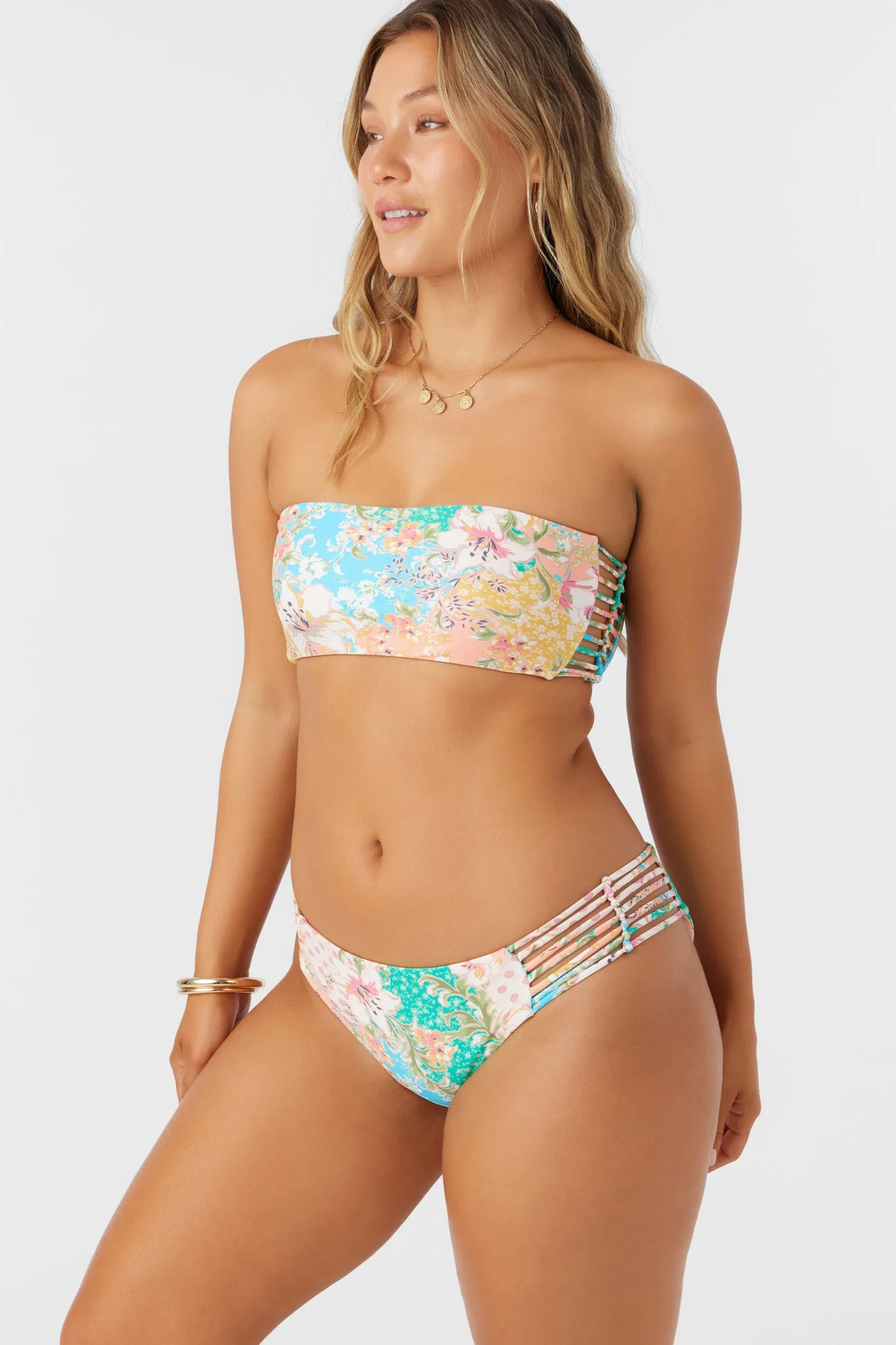 LUA FLORAL BELLS BANDEAU TOP