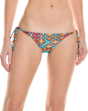 Luli Fama Ruched Tie Side Brazilian Bottom