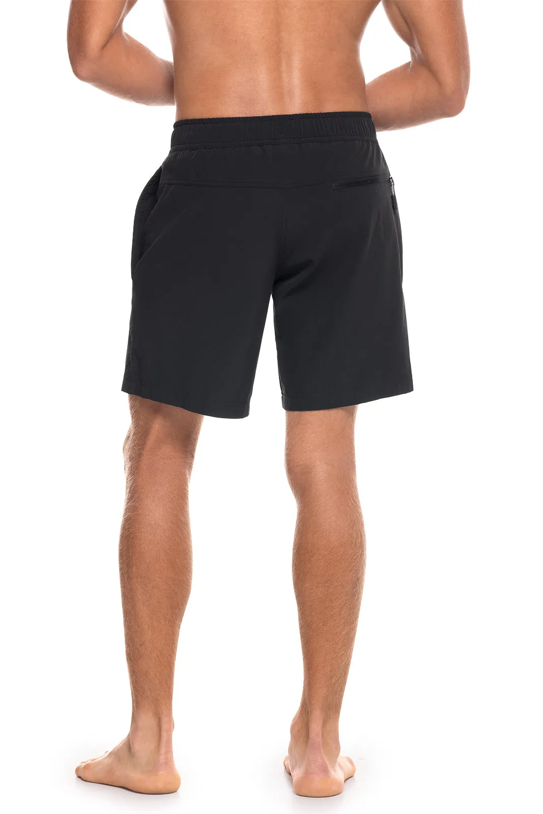 Men's Kahuna Swimming Shorts | Black Mercury Piping