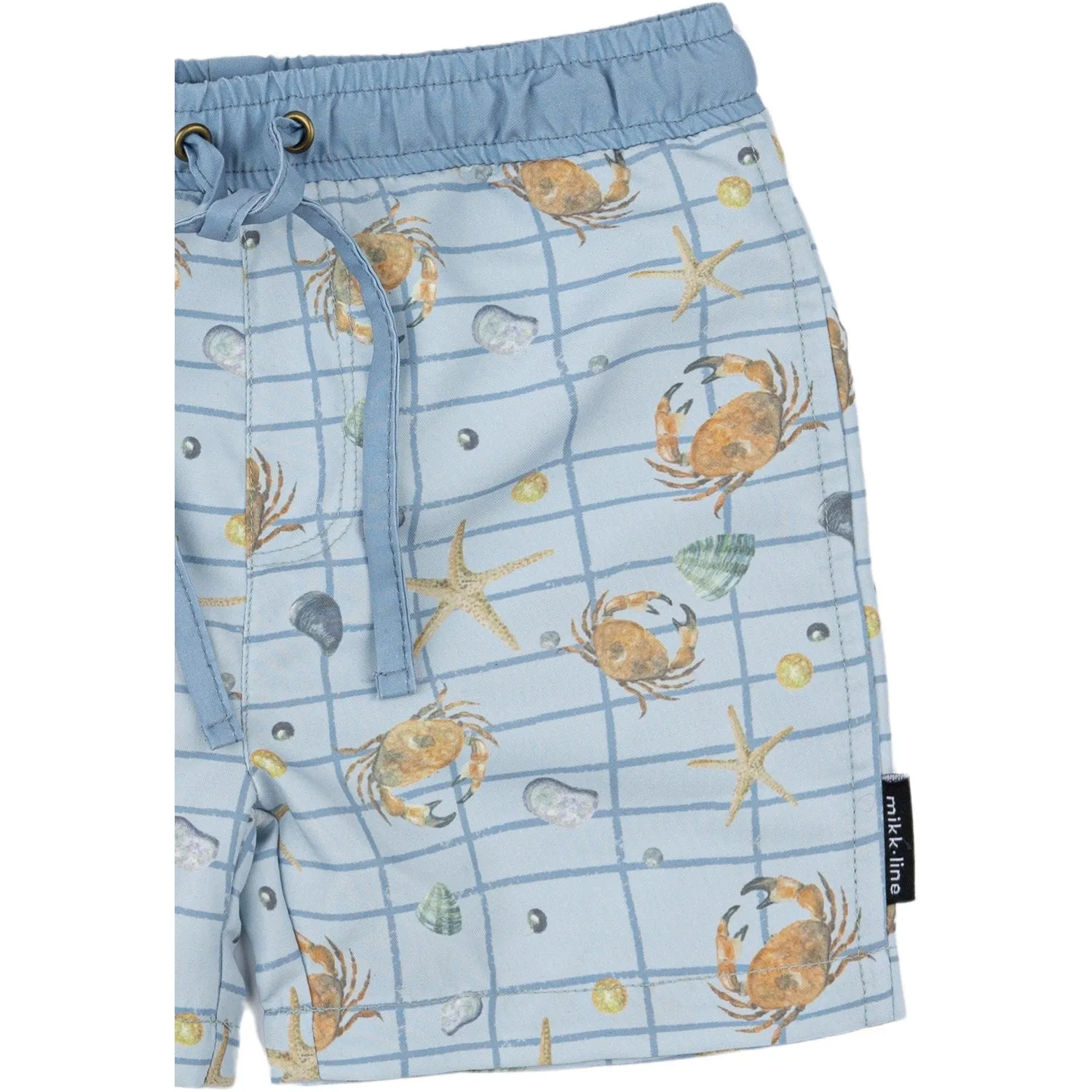 Mikk-Line Faded Denim AOP Swim Shorts