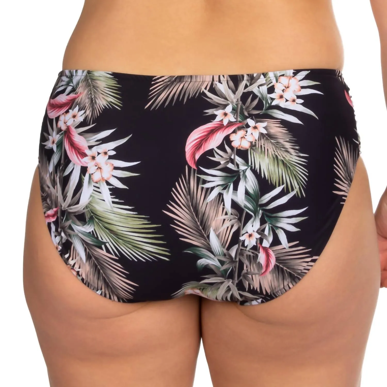 Ocean Alley Wide Side Retro Bottom In Black