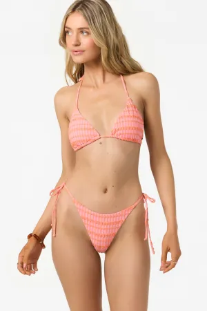 PARADISE PLAID VENICE TRIANGLE TOP
