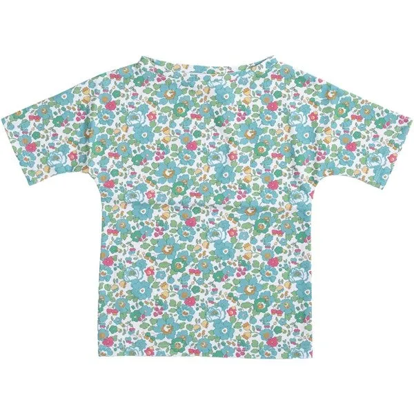Petit Crabe Betsy D Luna Boatneck Swim Shirt Liberty fabric