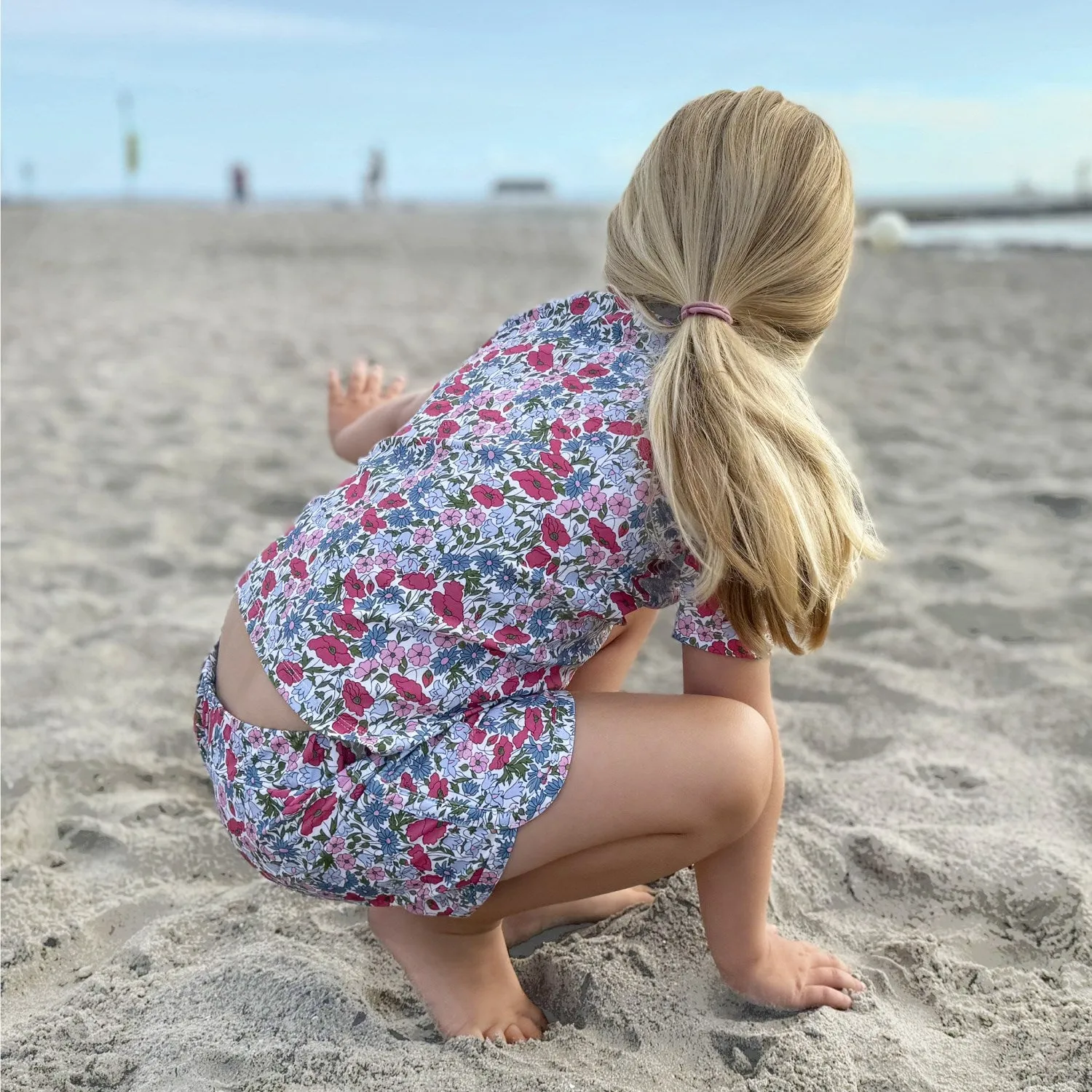 Petit Crabe Poppy & Daisy P Alexa Swim Shorts - Made of Liberty Fabric