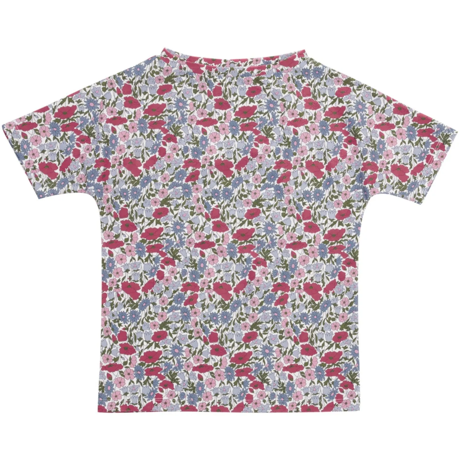 Petit Crabe Poppy & Daisy P Luna Boatneck Uv-Shirt S/S - Made With Liberty Fabric