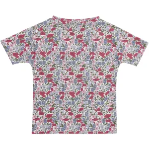 Petit Crabe Poppy & Daisy P Luna Boatneck Uv-Shirt S/S - Made With Liberty Fabric