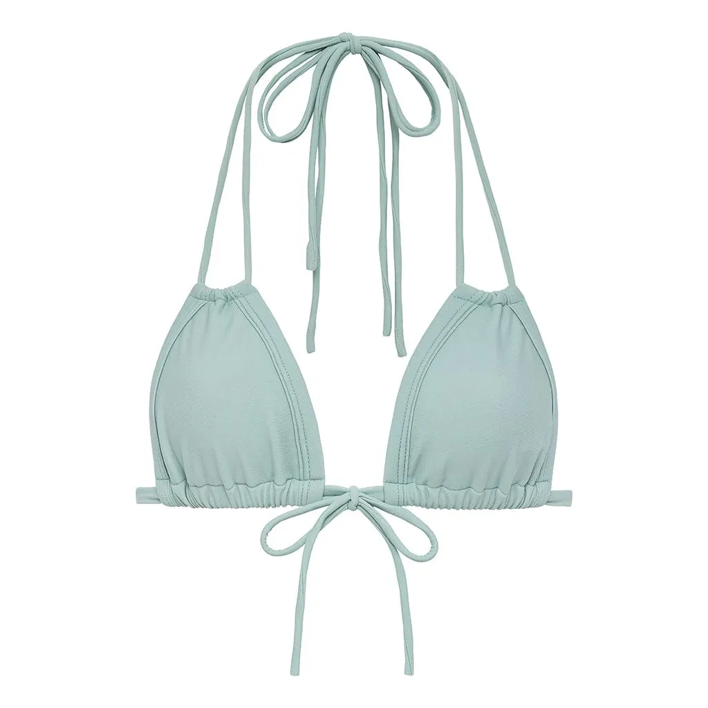 Powder Blue Euro Bow Bikini Top