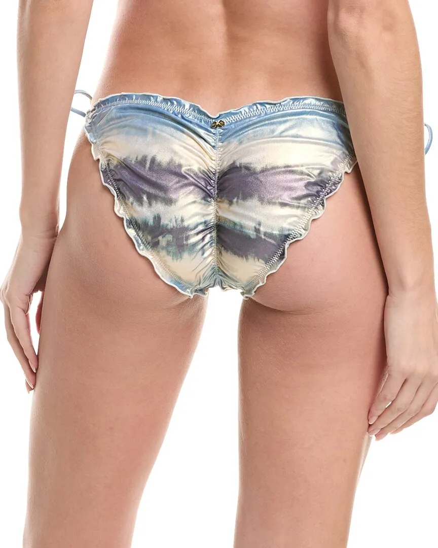 PQ Swim Lettuce Edge Tie Full Bikini Bottom