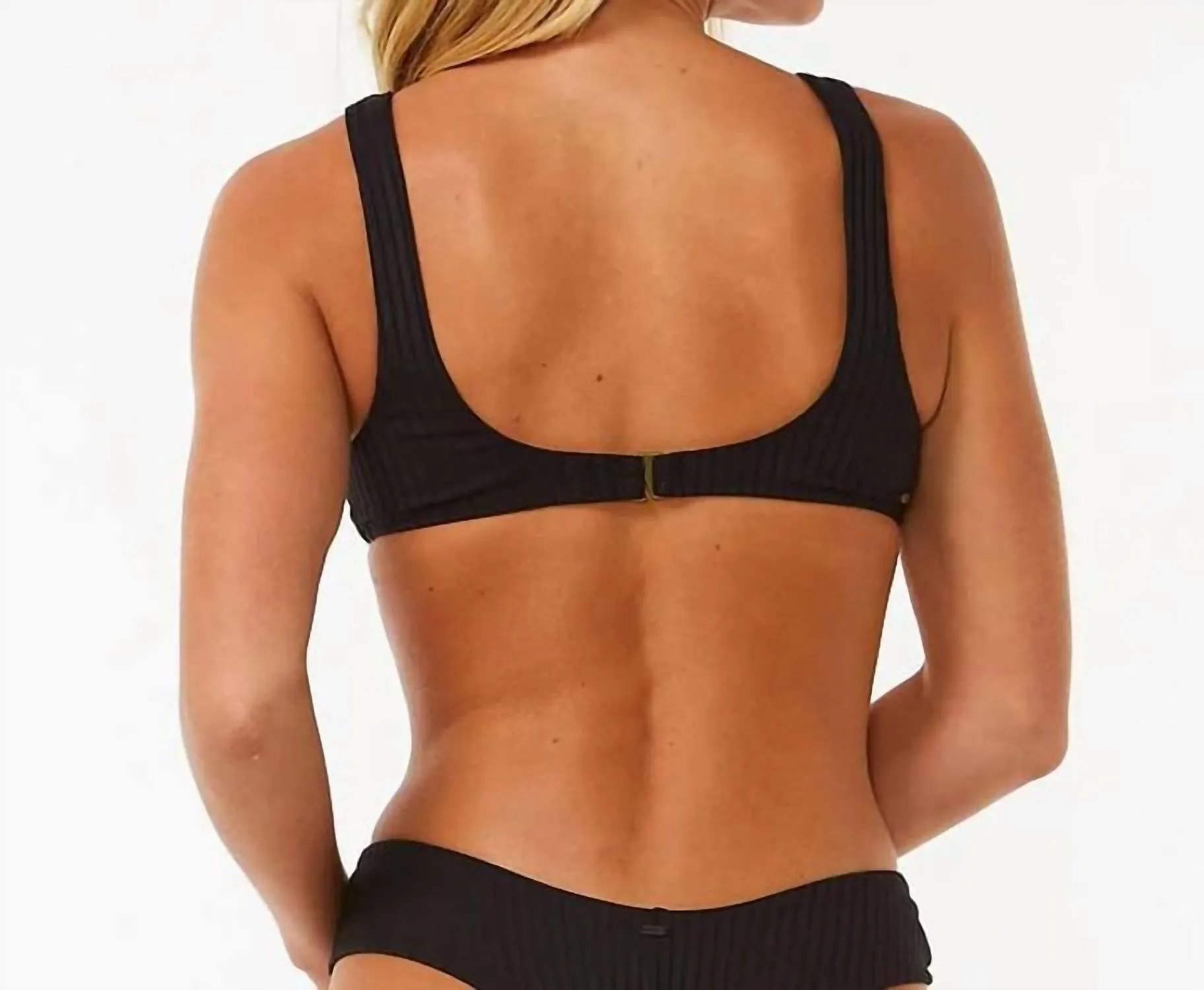 Premium Surf Bralette Top In Black