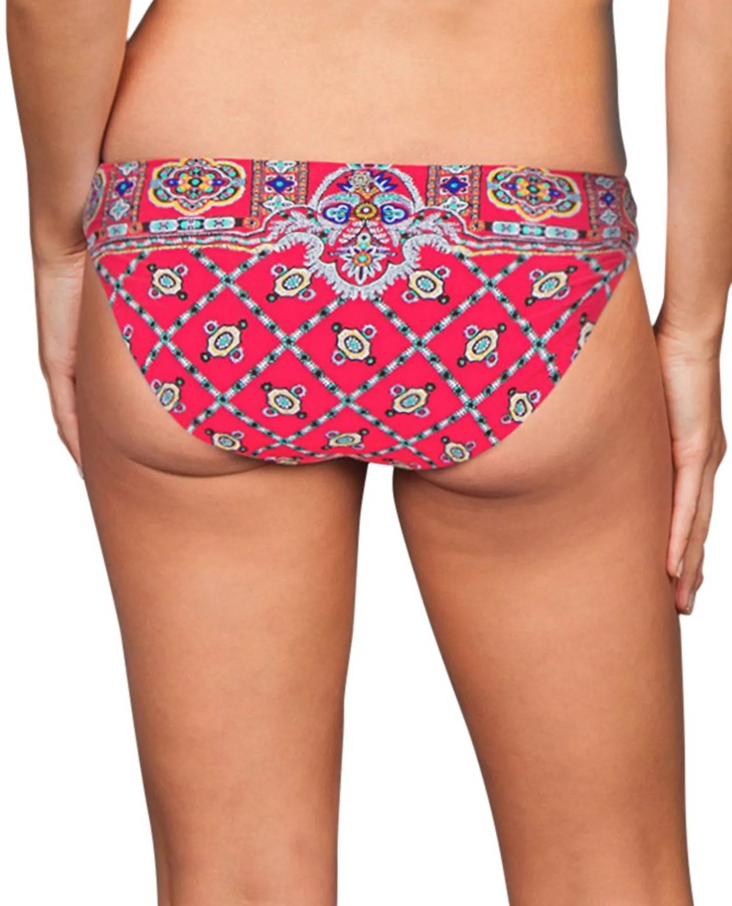 Pretty Tough Moderate Bikini Bottom In Red